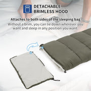 hooded waterproof sleeping bag, view 7 - MRSLM