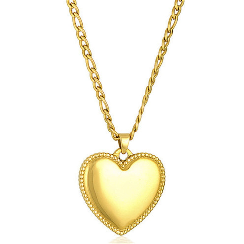 embossed love necklace with leather cord, view 6 - MRSLM