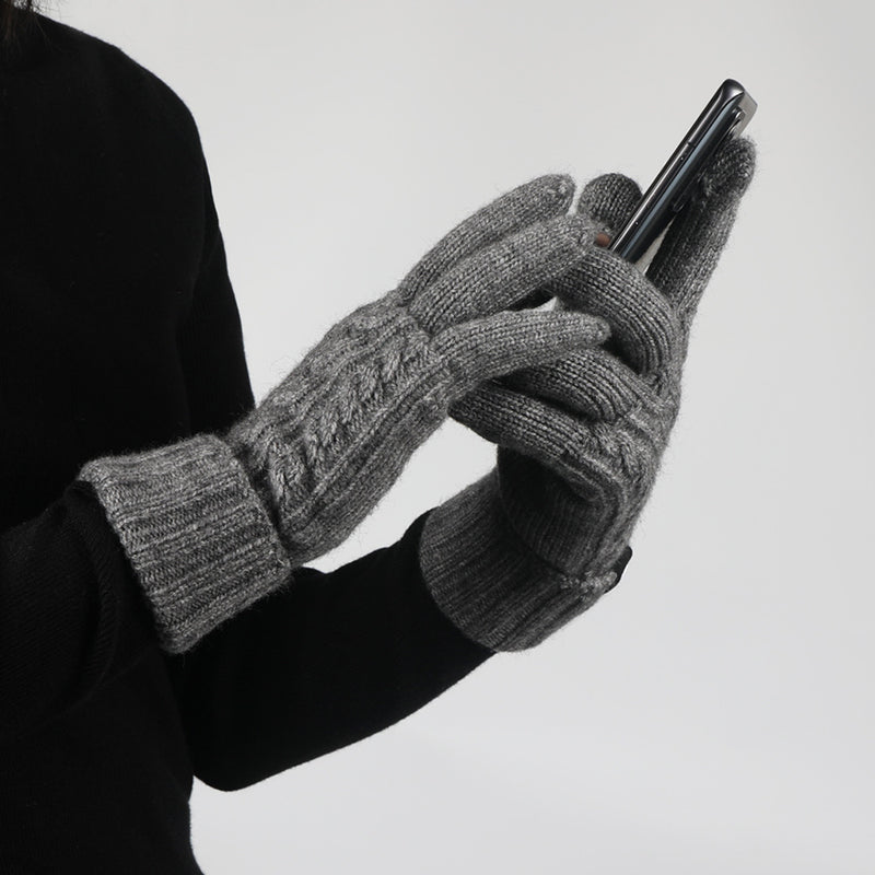 Touchscreen knit winter gloves, view 10 - MRSLM