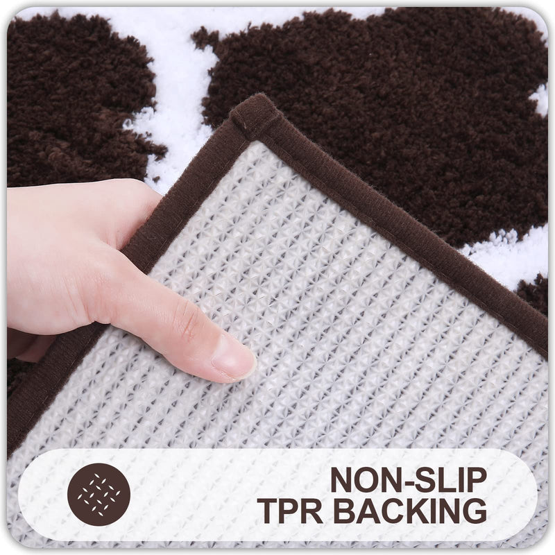 Ultra soft shaggy bath mat set, view 8 - MRSLM