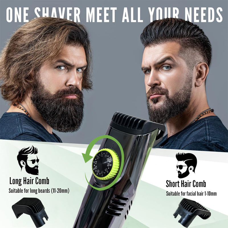 cordless men's beard trimmer with vacuum, view 4 - MRSLM