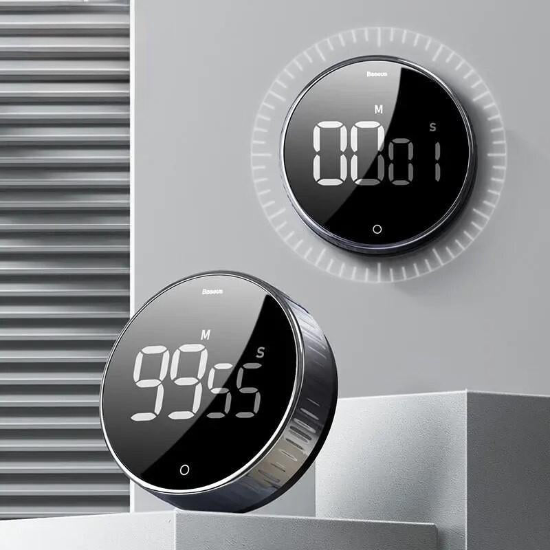 magnetic digital kitchen timer, view 3 - MRSLM