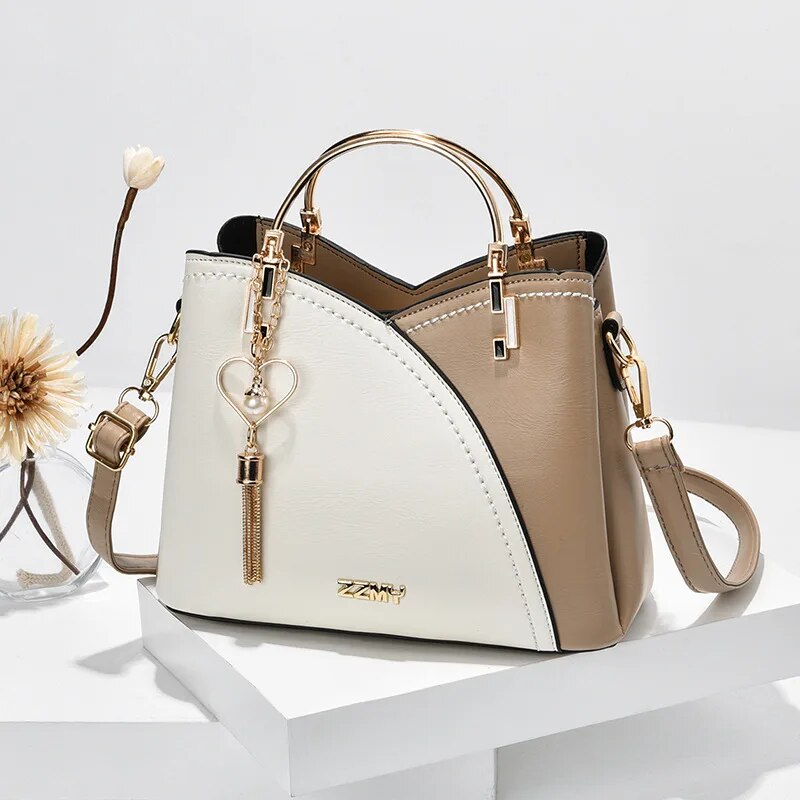 PU leather bucket crossbody bag, view 6 - MRSLM