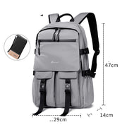 casual waterproof travel computer backpack, view 9 - MRSLM