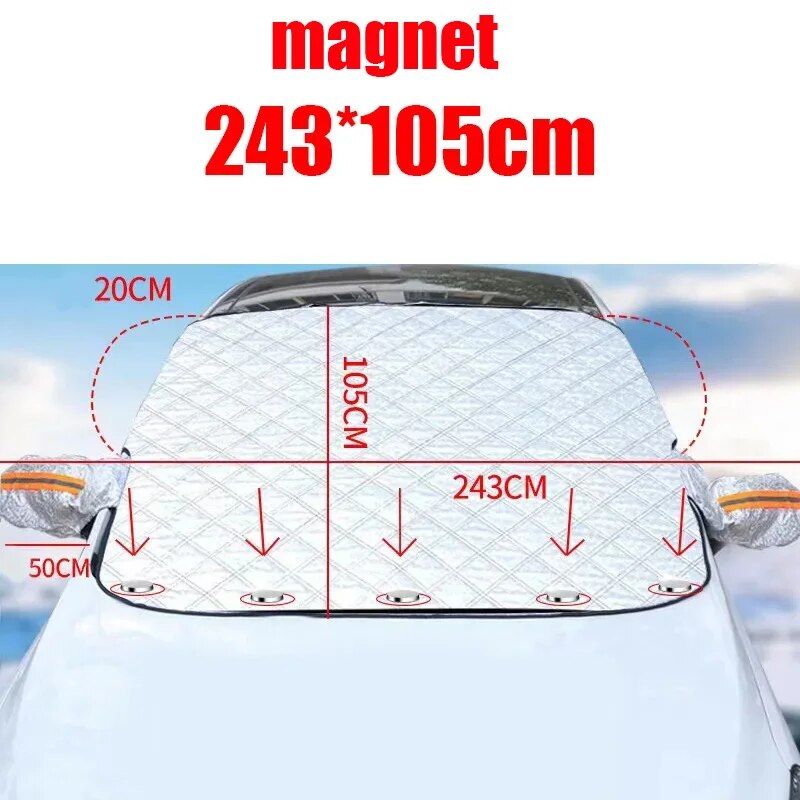 magnetic car windshield protector, view 2 - MRSLM