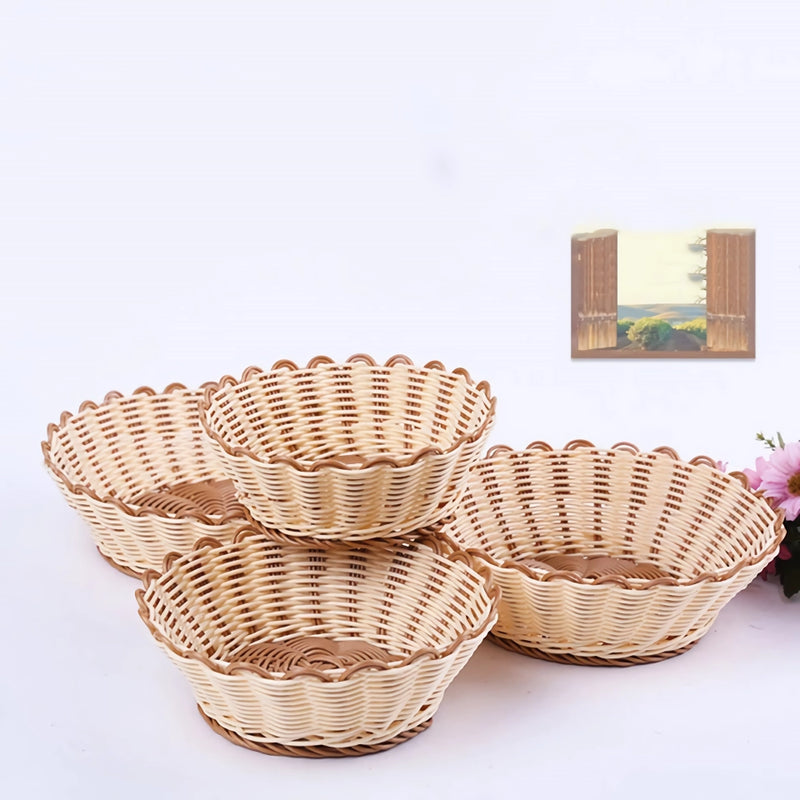 handwoven fruit and vegetable storage basket, view 4 - MRSLM