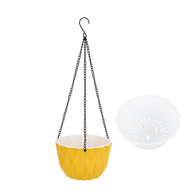 modern wall hanging flower planter, view 3 - MRSLM
