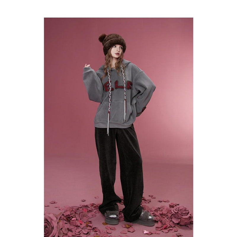 high waist corduroy pants, view 9 - MRSLM