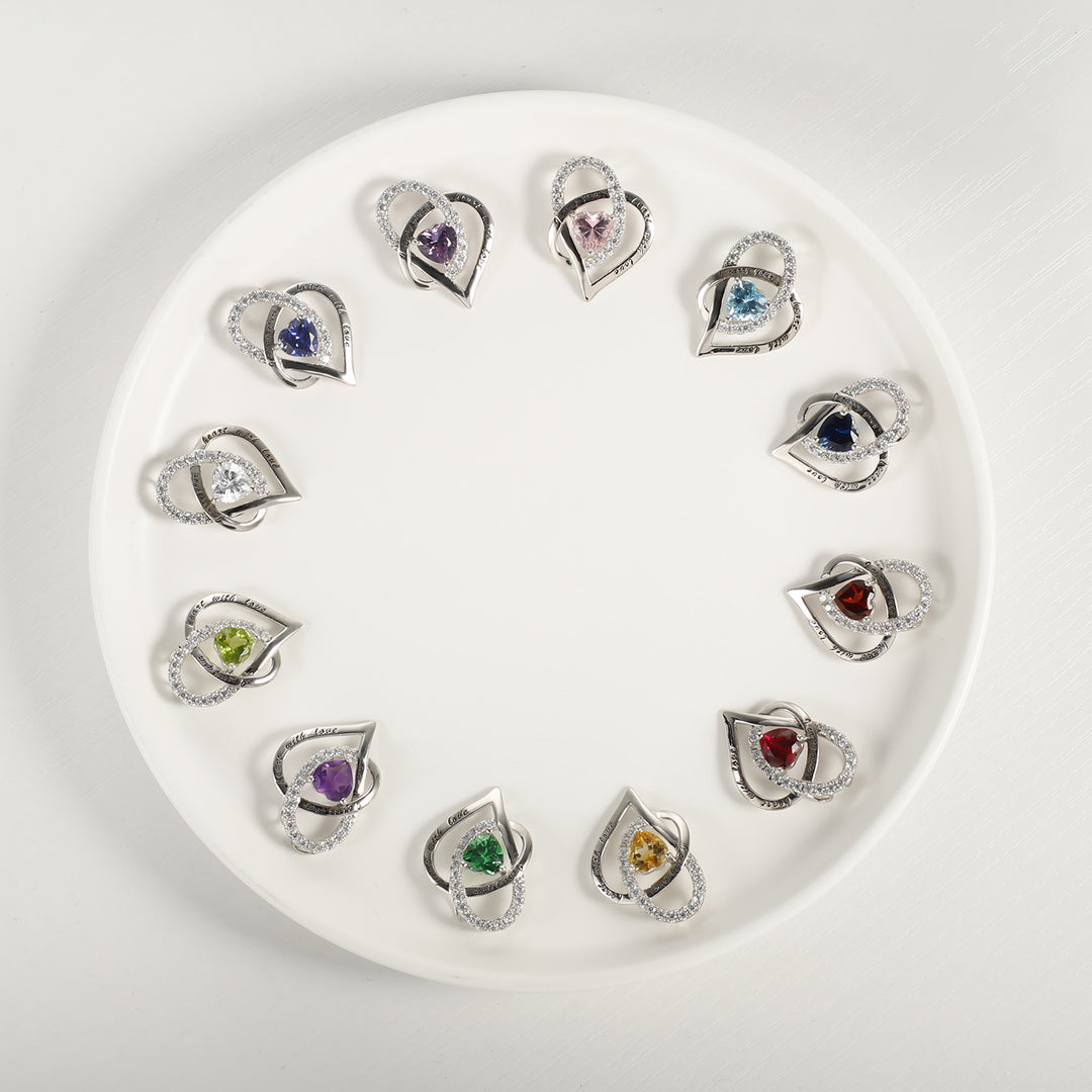 Birthstone S925 Silver Necklace Pendant