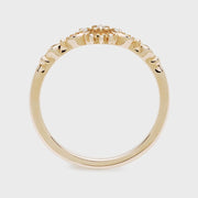night sky star hollow zirconia ring, view 4 - MRSLM