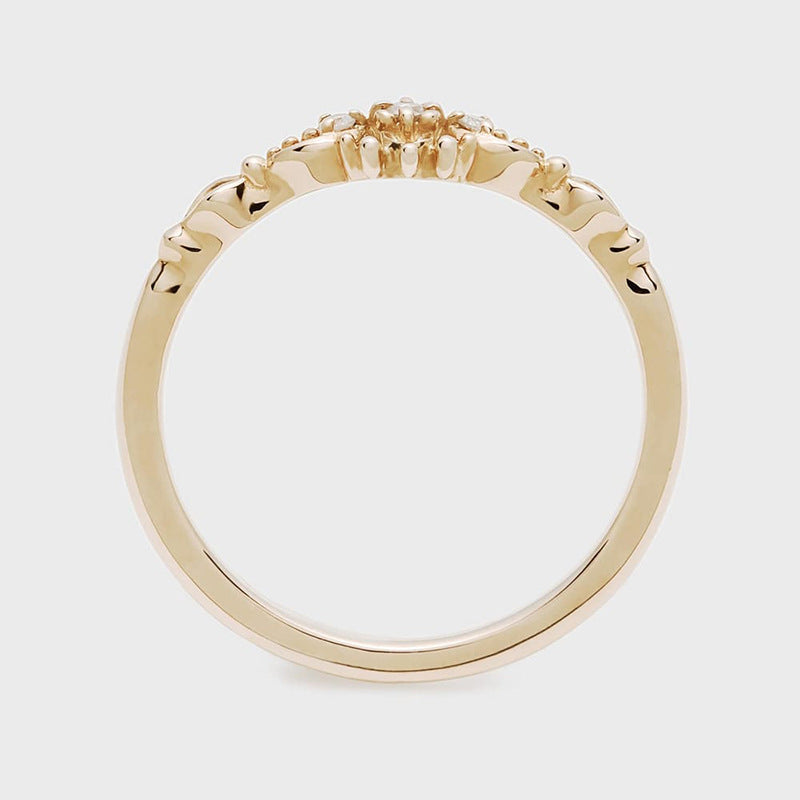 night sky star hollow zirconia ring, view 4 - MRSLM