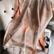 Thickened floral shawl scarf, view 11 - MRSLM