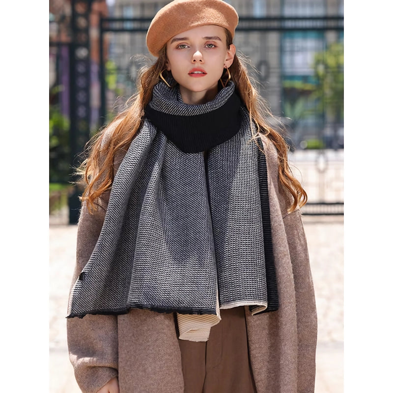 knit solid pashmina wrap shawl, view 12 - MRSLM