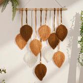 Boho macrame leaf tapestry - MRSLM