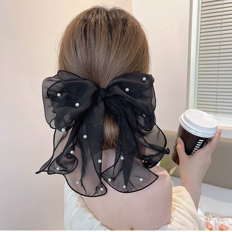 bow hair clip, view 6 - MRSLM