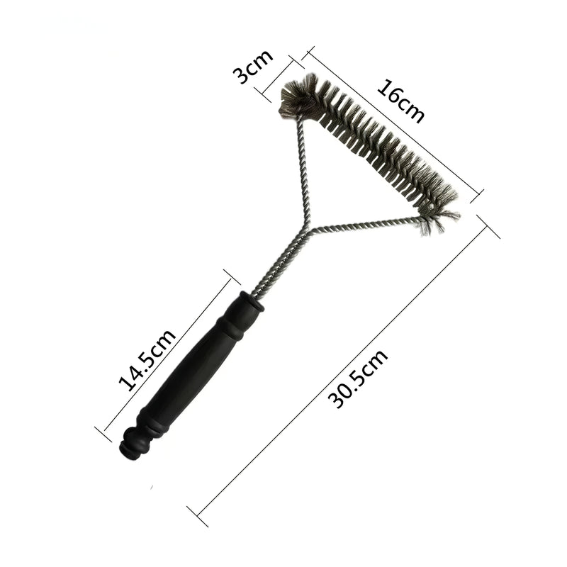 stainless steel bbq grill cleaning brush, view 6 - MRSLM