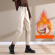 Women's high-waist corduroy harem pants, view 7 - MRSLM