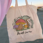 floral tote bag for women, view 20 - MRSLM