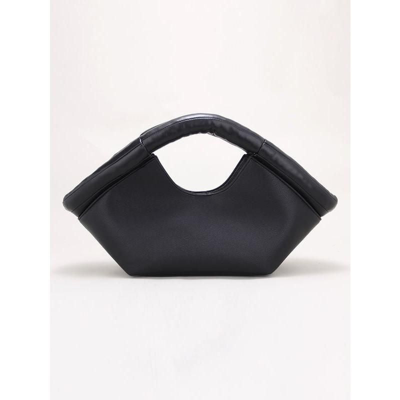 Vegan leather tote shoulder bag, view 3 - MRSLM