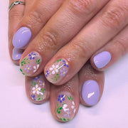 short purple fake nails, view 3 - MRSLM