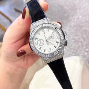 unisex gypsophila dial rubber strap watch, view 5 - MRSLM
