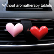 Red heart car air freshener clip, view 4 - MRSLM