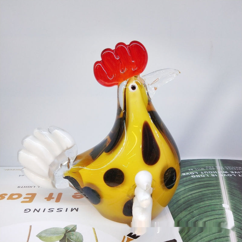 Handmade blown glass animal ornament, view 7 - MRSLM