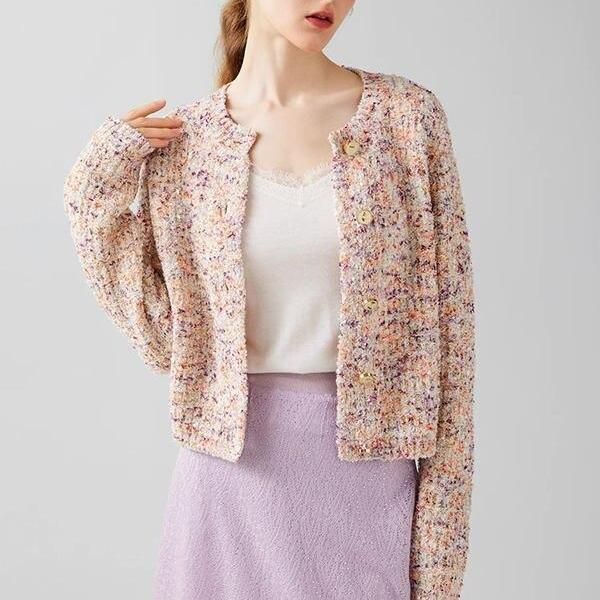 geometric short cardigan - MRSLM