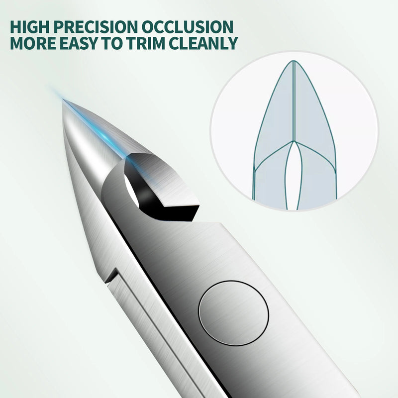 stainless steel cuticle scissors and nail care tool, view 4 - MRSLM