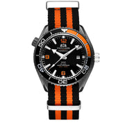 men's automatic mechanical canvas strap watch, view 9 - MRSLM