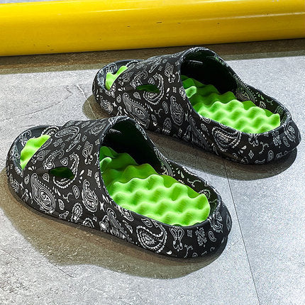 men's summer thick sole flip-flops, view 2 - MRSLM