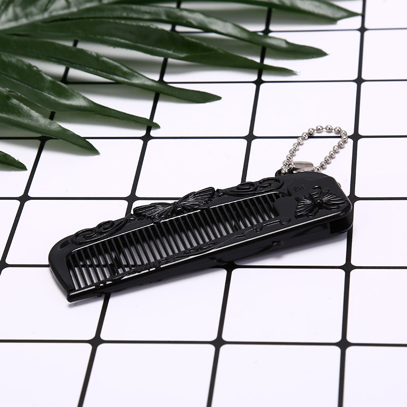 foldable massage hair comb, view 6 - MRSLM
