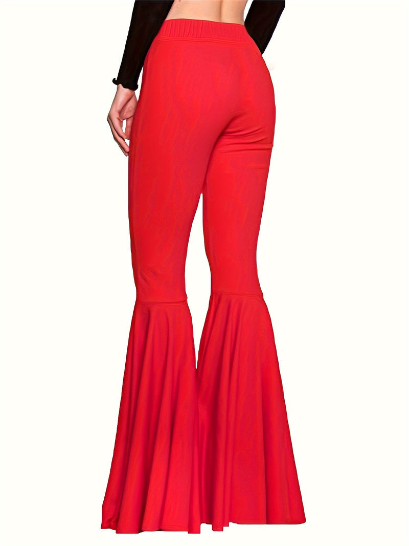 women's plus size loose flared pants, view 5 - MRSLM
