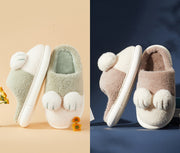 cat's claw cotton slippers, view 2 - MRSLM