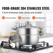 stainless steel steamer pot, view 5 - MRSLM