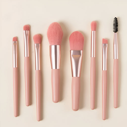 8-piece makeup brush set, view 3 - MRSLM