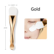 Silicone facial mask brush with digging spoon, view 2 - MRSLM