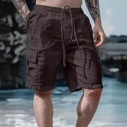 drawstring beach shorts, view 2 - MRSLM