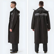 Men's long waterproof raincoat, view 4 - MRSLM