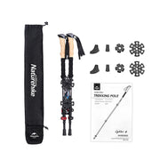 collapsible carbon fiber trekking poles, view 2 - MRSLM