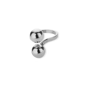 double ball stainless steel ring, view 3 - MRSLM