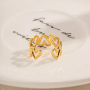 adjustable heart open ring, view 6 - MRSLM