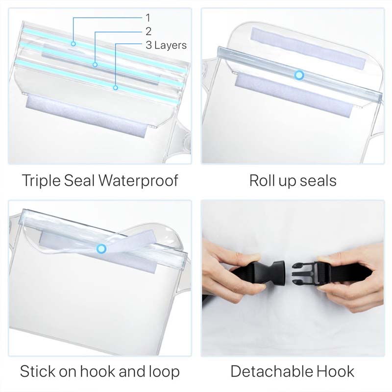 waterproof phone waist bag, view 6 - MRSLM