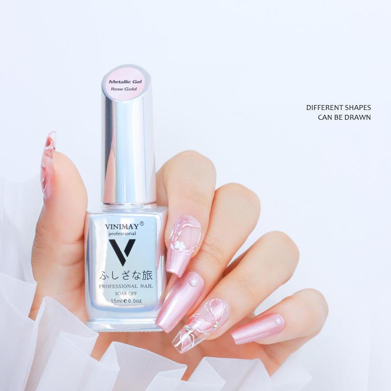 metallic mirror gel nail polish, view 4 - MRSLM