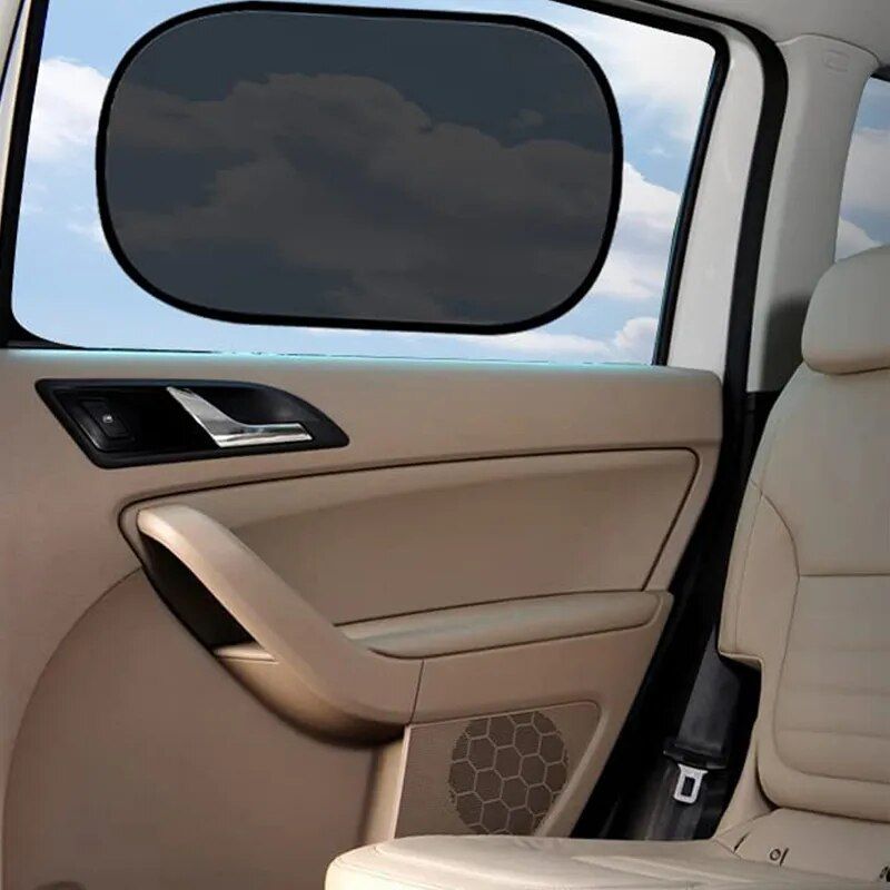 compact mesh car windscreen sunshade, view 4 - MRSLM