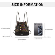 wool chain backpack, view 9 - MRSLM