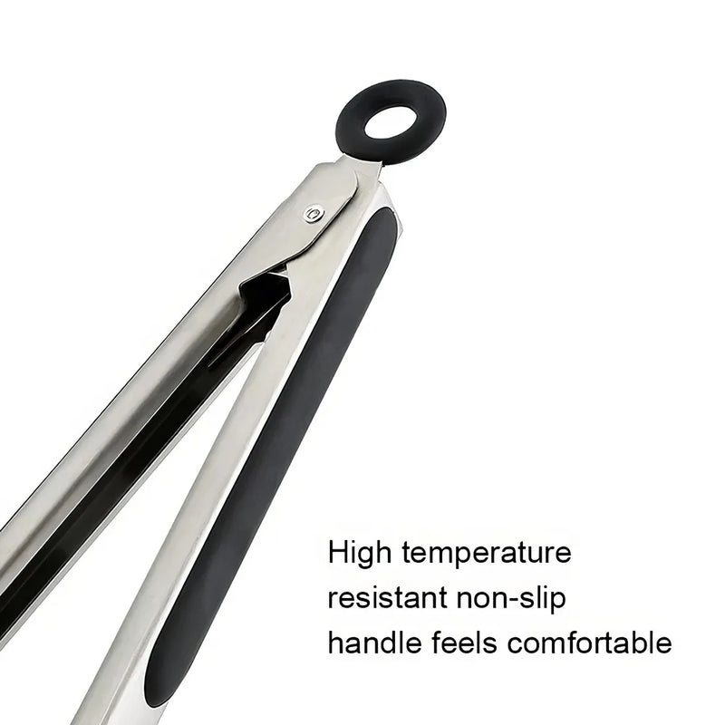 stainless steel BBQ tongs, view 9 - MRSLM