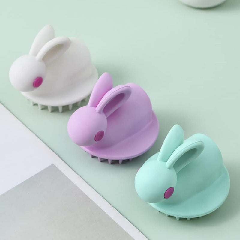 Portable Silicone Scalp Massage Shampoo Brush