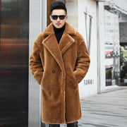 Men's long faux fur coat - MRSLM