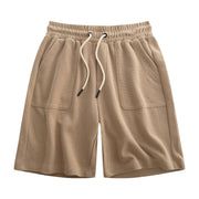 Men's drawstring cotton sports shorts, view 10 - MRSLM